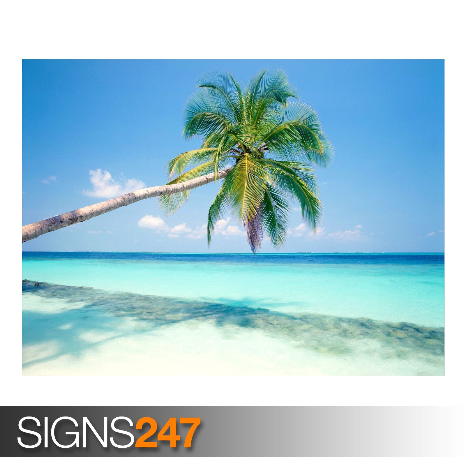 TROPICAL ISLAND (3311) Beach Poster - Picture Poster Print Art A0 A1 A2 ...