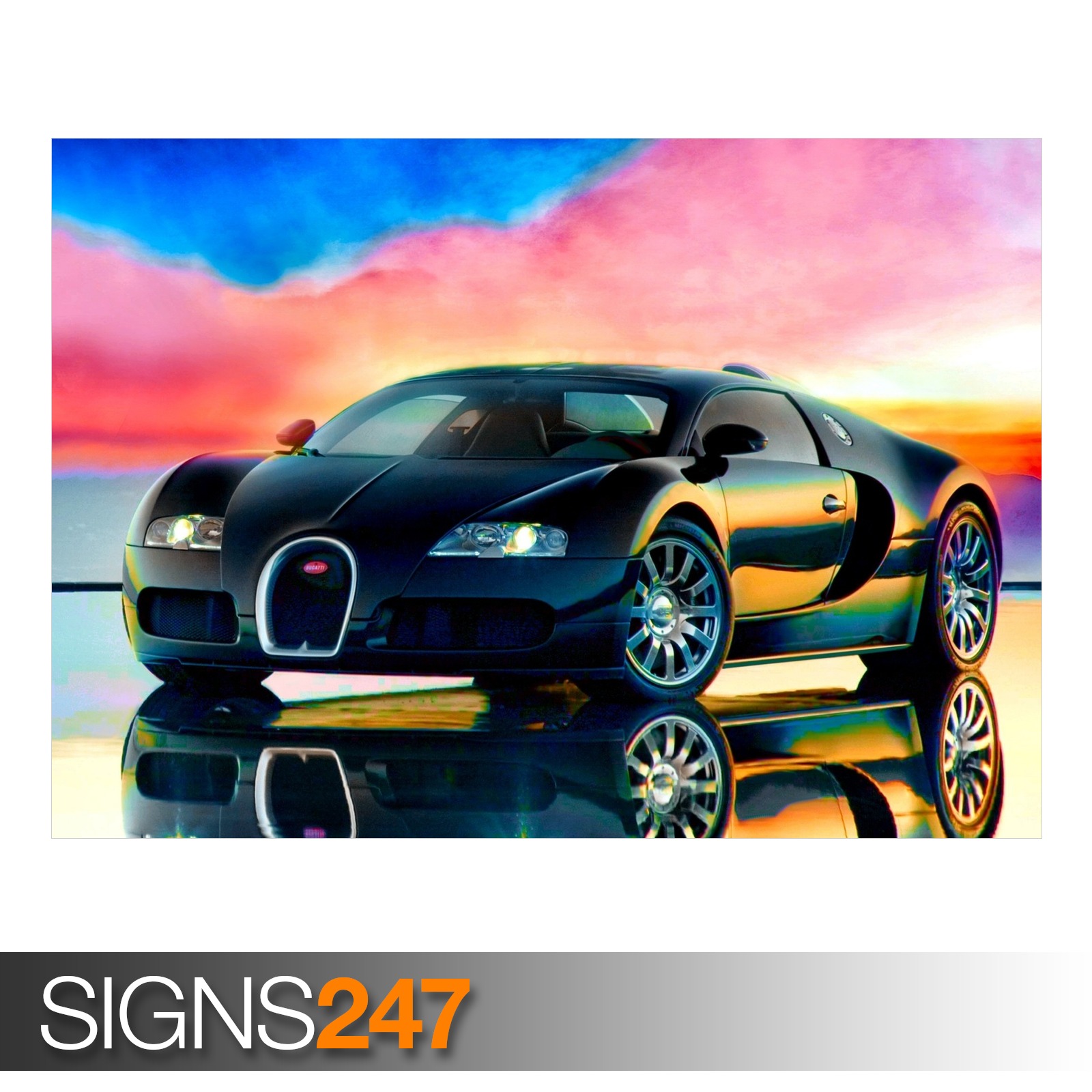 BUGATTI FLAMBOYANT (AA581) CAR POSTER - Photo Picture Poster Print Art ...